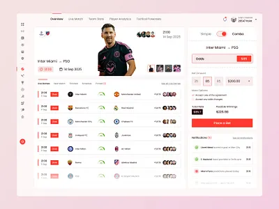 Football Match Analytics Dashboard – Live Stats & Chat athletic dashboard football dashboard live football live sports sports dashboard