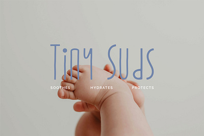 TINY SUDS | BABY SKINCARE branding design graphic design