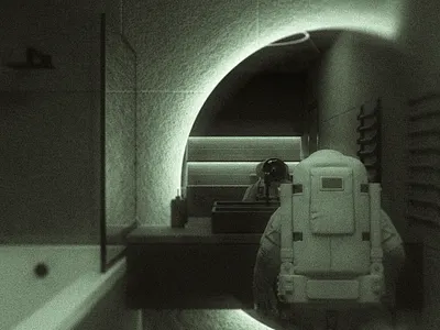 Void in the Mirror 3d astronaut blender digital art trending