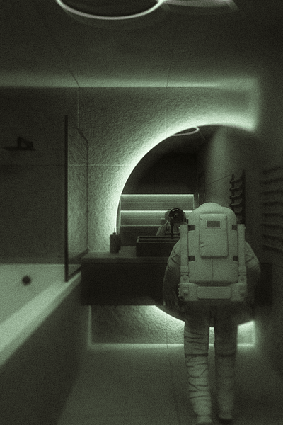 Void in the Mirror 3d astronaut blender digital art trending