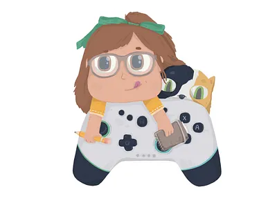 My new avatar comes with games and projects :) 2d concept game illustration photoshop procreate proyect