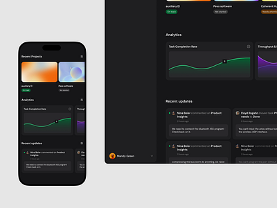 Dark mode workspace app card darkmode design design system graph ios app mobile app ui ui design ux ux design web design