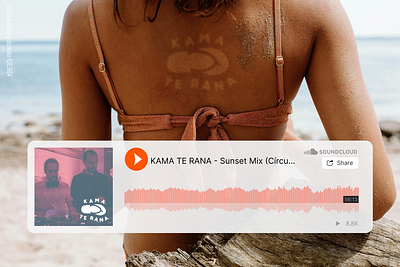KAMA TE RANA beach branding branding design design dj durres albania durrës electronic graphic design graphicdesign logo mascot mascot design music summer sunset visual id