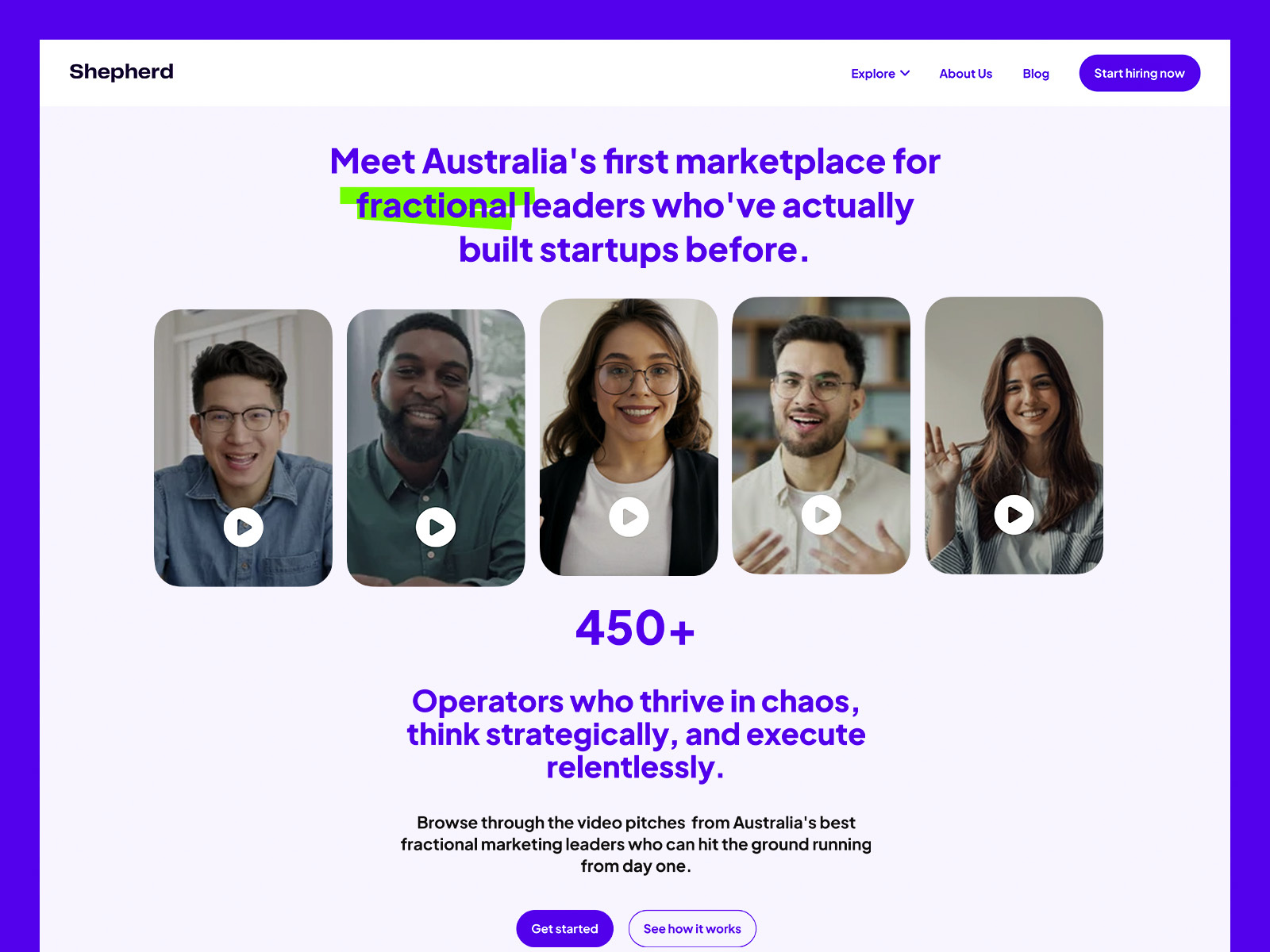 Shepherd – Leadership Marketplace Website Design business platform figma leadership marketplace product design saas startup uiux web design website