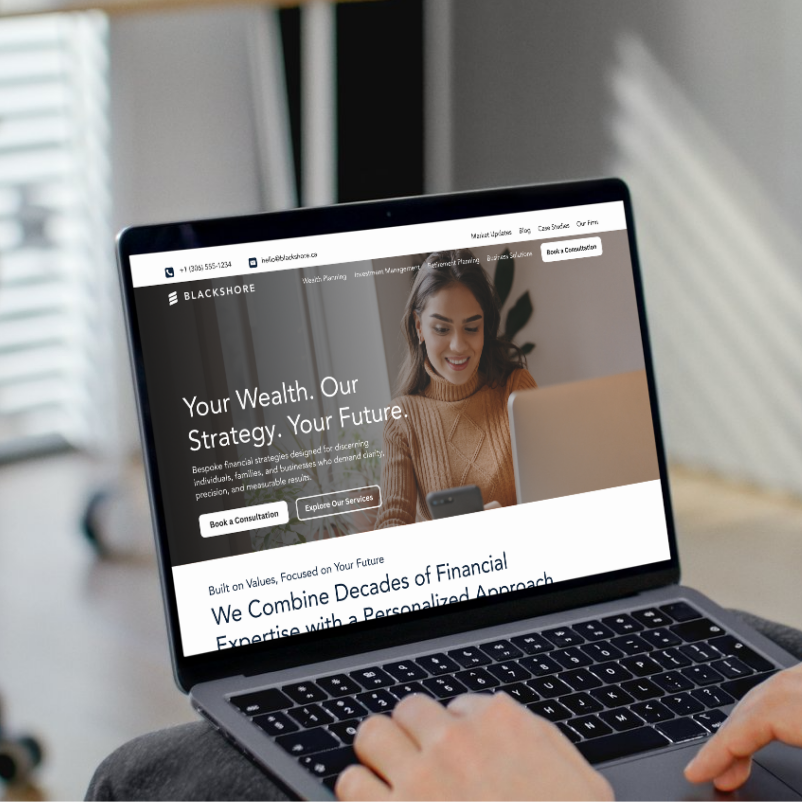 Example of Wealth Management Website Project