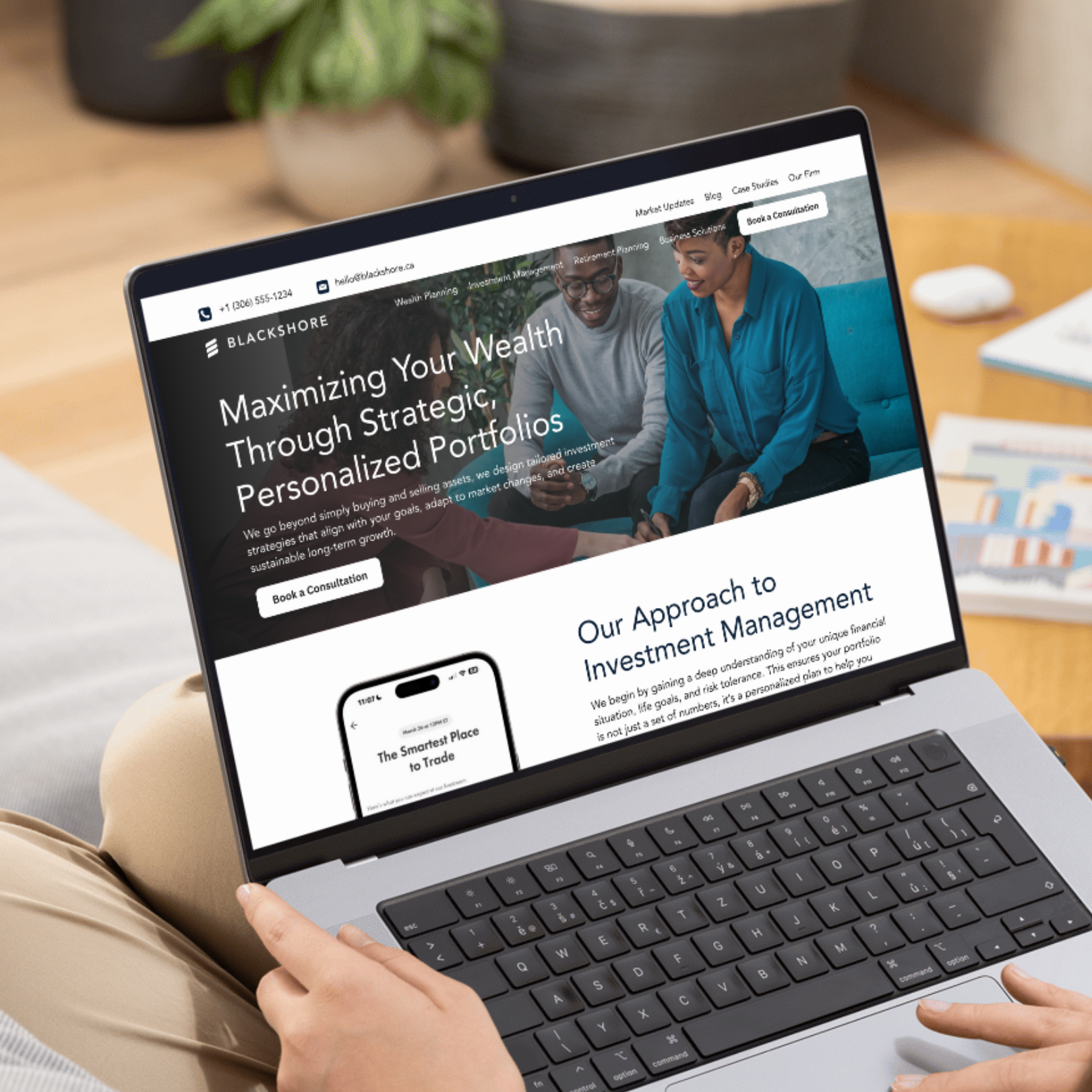 Example of Wealth Management Website Project