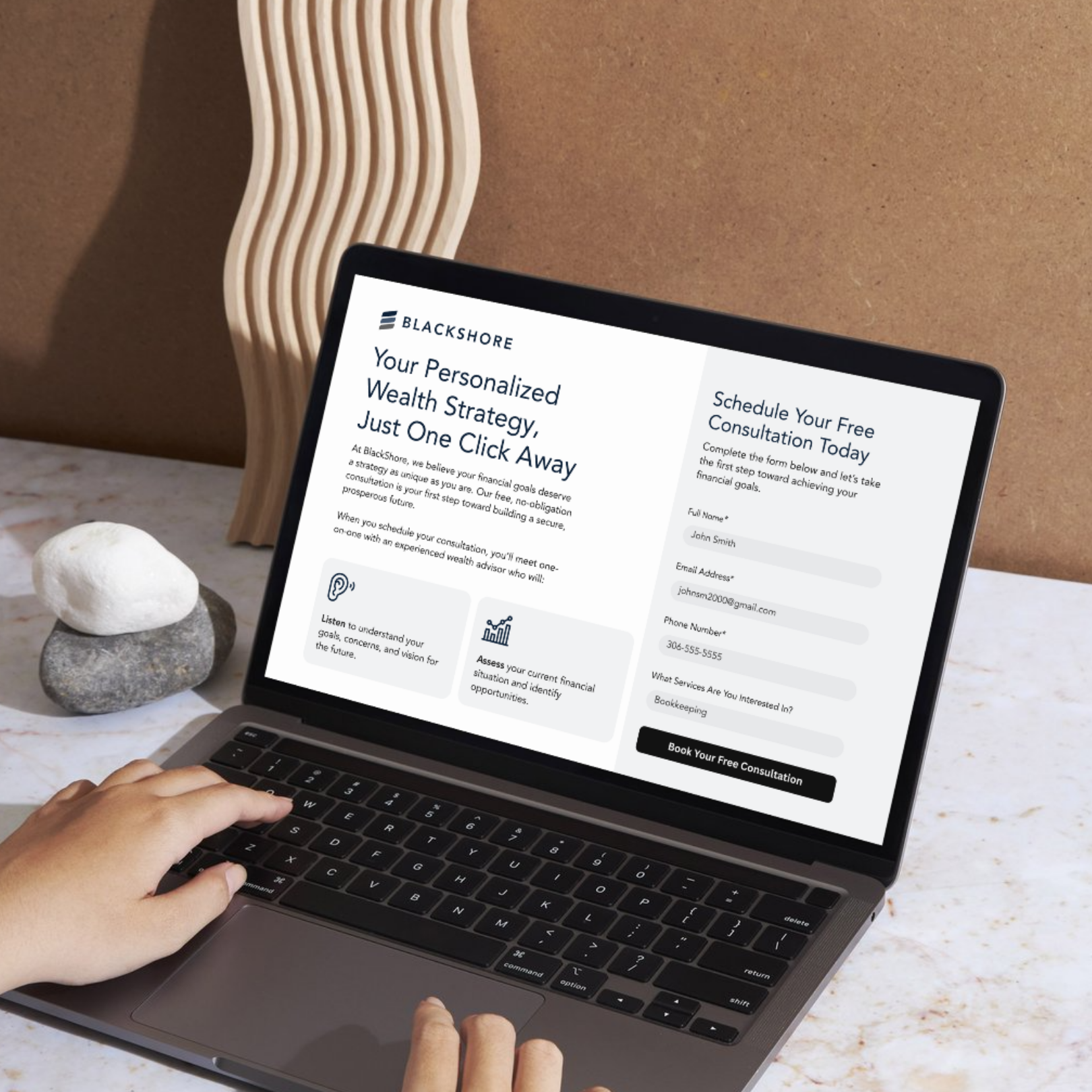 Example of Wealth Management Website Project