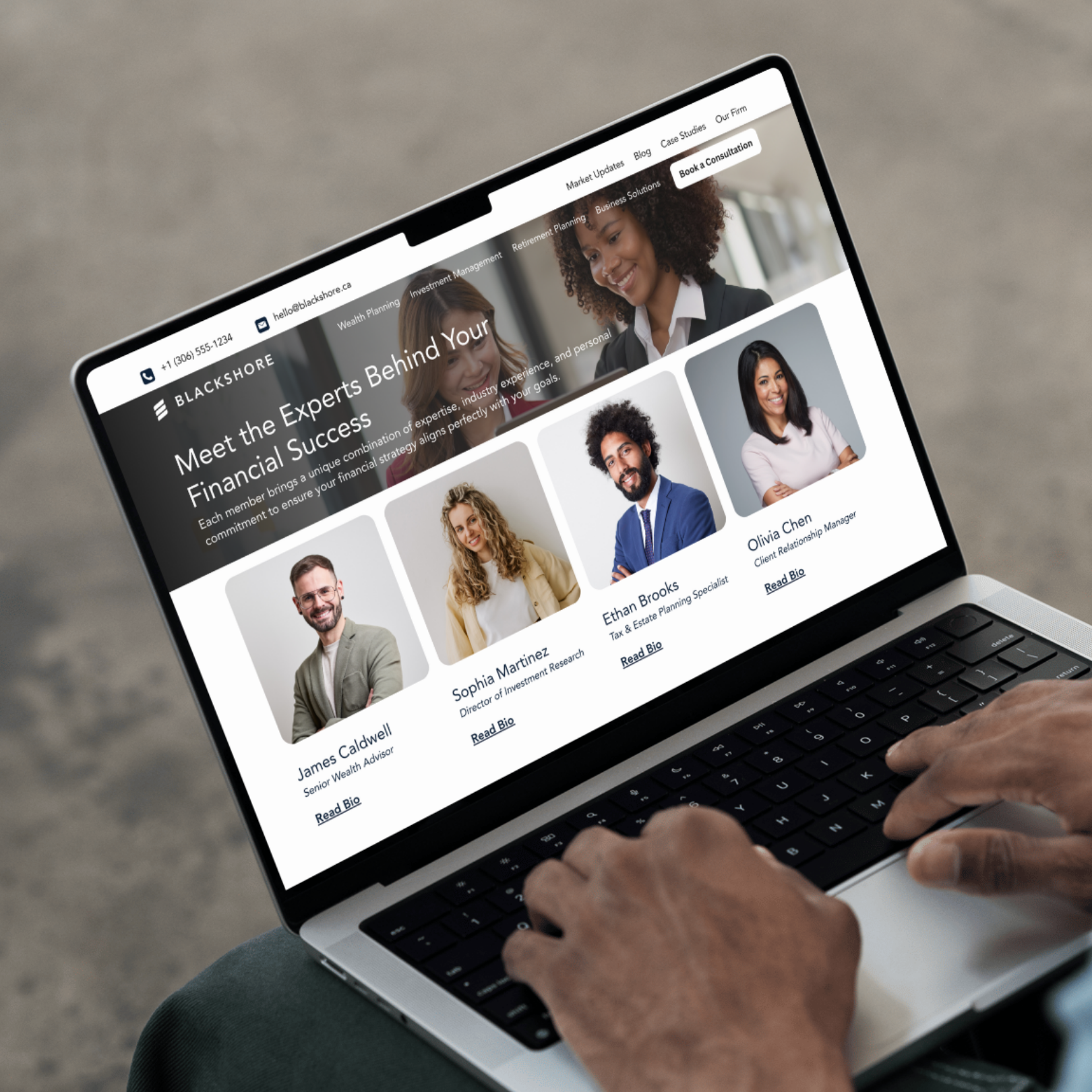 Example of Wealth Management Website Project