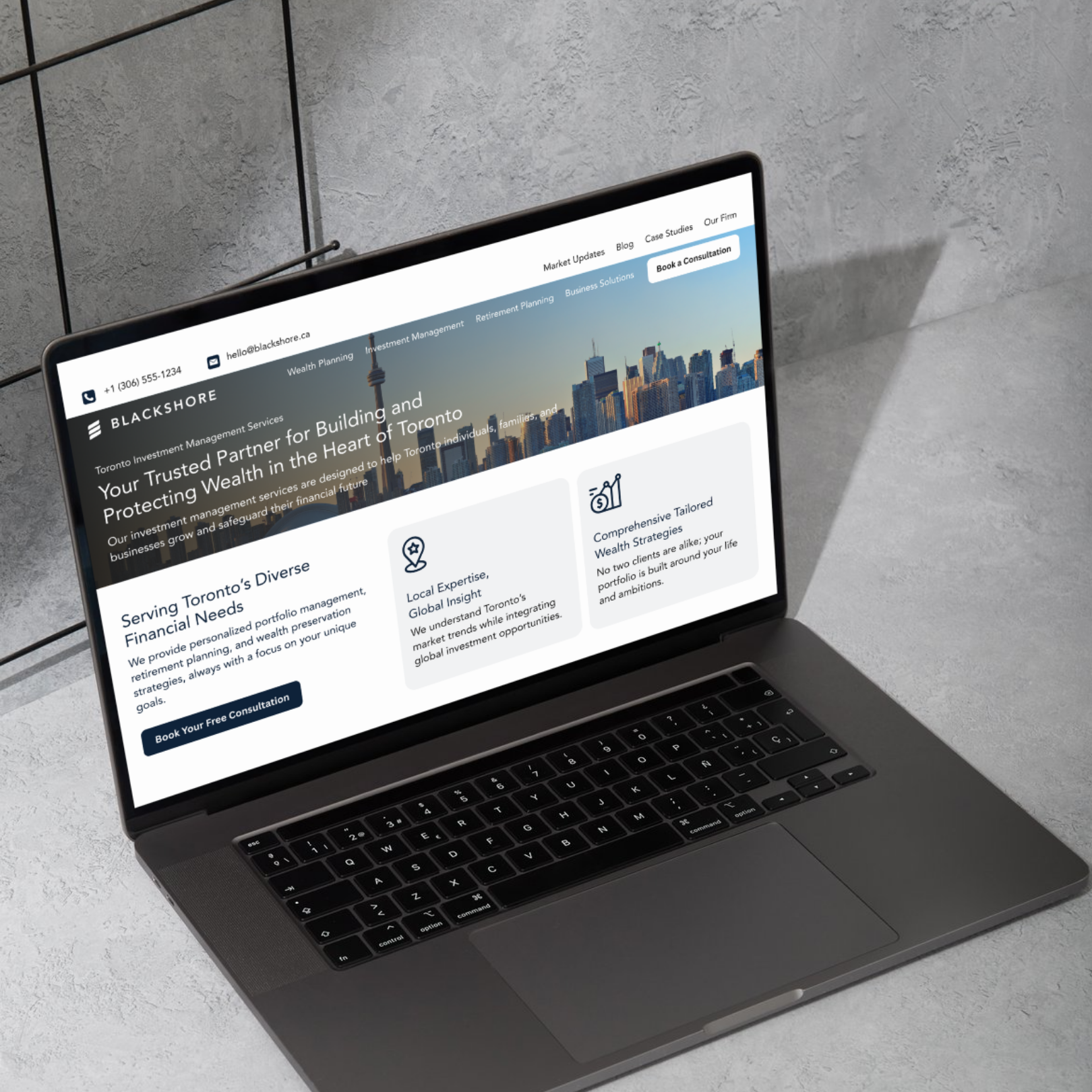 Example of Wealth Management Website Project
