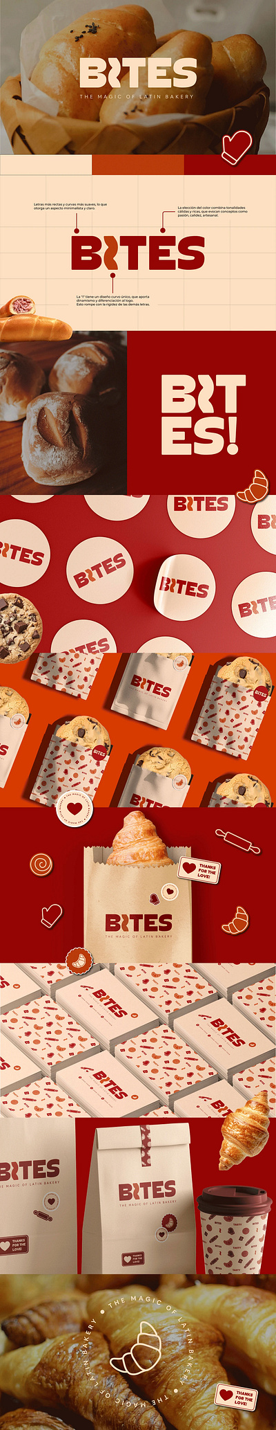 BITES BAKERY adobe illustrator brand identity branding design graphic design identity logo visual identity