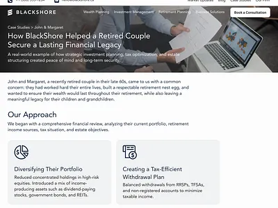 Finance Website Case Studies Page branding design graphic design ui web design website website design