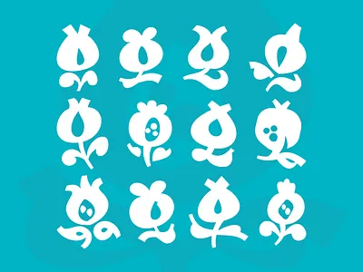 Granada - Aldus Leaf aldus leaf andalucia branding ceramica granadina fajalauza fleuron flower granada illustration illustrator logo pomegranate vector