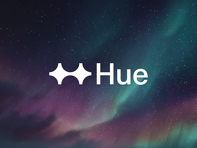 Hue - Logo Mark borealis branding color hue light logo reflection saturation shine spectrum