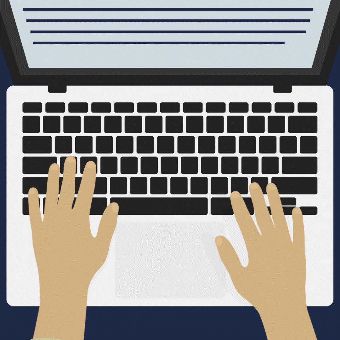 SME Typing Animated GIF animation motion graphics