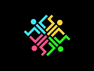 People family icon illustration logo mark people symbol team vector