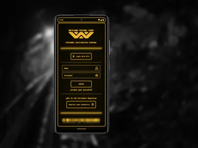 DailyUI 001: Weyland-Yutani Personnel Sign Up alien branding dailyui figma ui
