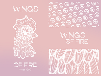 Wings Of Fire - Apparel Design apparel chicken design feather illustration illustrator procreate
