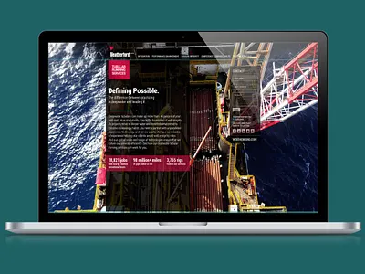 microsite branding digital digital design drilling graphic design layout microsite oil and gas page weatherford