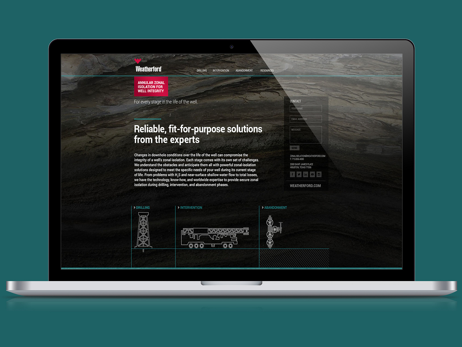microsite by Melissa Clarke on Dribbble