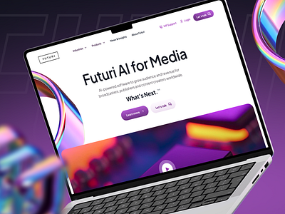 Futuri Website Redesign ai ai powered artificial inteligence broadcast content creator data driven future futuri media podcast publisher redesign web project webdesign website