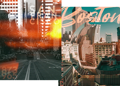 Quick City Poster Exercise cityscape graphic design photoshop poster design
