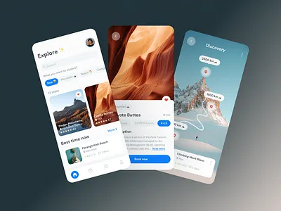 🌍 Travel Service - Mobile App | Hyperactive app branding design graphic design logo mobile mobile app mobile ui product design travel traveling trip ui ux web design