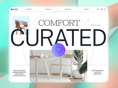 Minimal Editorial Furniture Website Layout bold design branding design figma furniture landing furniture website modern landing page premium real estate ui