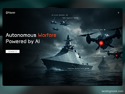 What if Palantir crossed to the dark side 😳 landing page landing page design web design