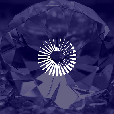 Radiant Diamond: Negative Space Logo Design brand identity branding design design logo diamond flat graphic design icon illustration logo logo and icon logo design logos logotype modern negative space timeless ui unique