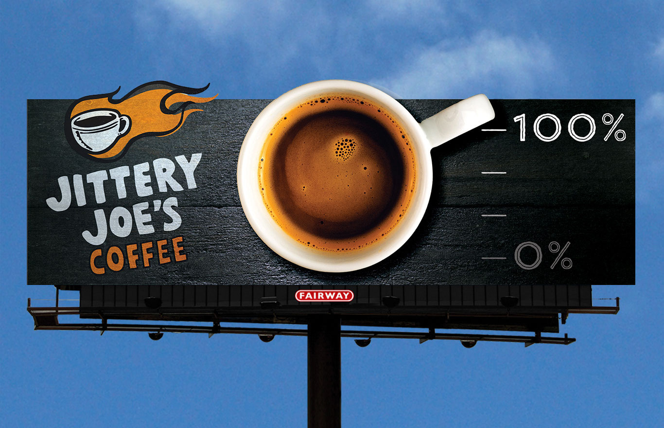 billboard advertising art direction billboard coffee concept cta design graphic design ooh out of home photoshop