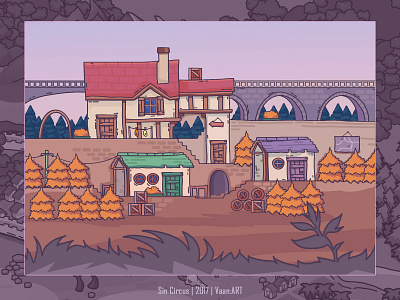 Sin Circus | Game Asset 2d app art artist background design game illustration indie ui ux vaanart