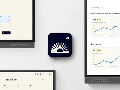Logomark for EdTech startup Raison ai ai branding brand identity brand strategy branding corporate identity edtech edtech ai graphic design logo logo mark logomark startup branding