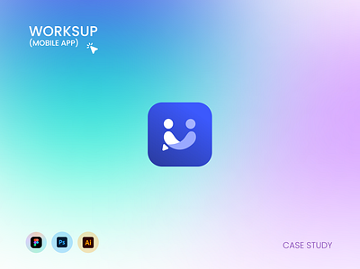WroksUp Mobile App UIUX Case Study aplication app ui custom app figma illustrator mobile mobile application slack ui user flow ux whatsapp