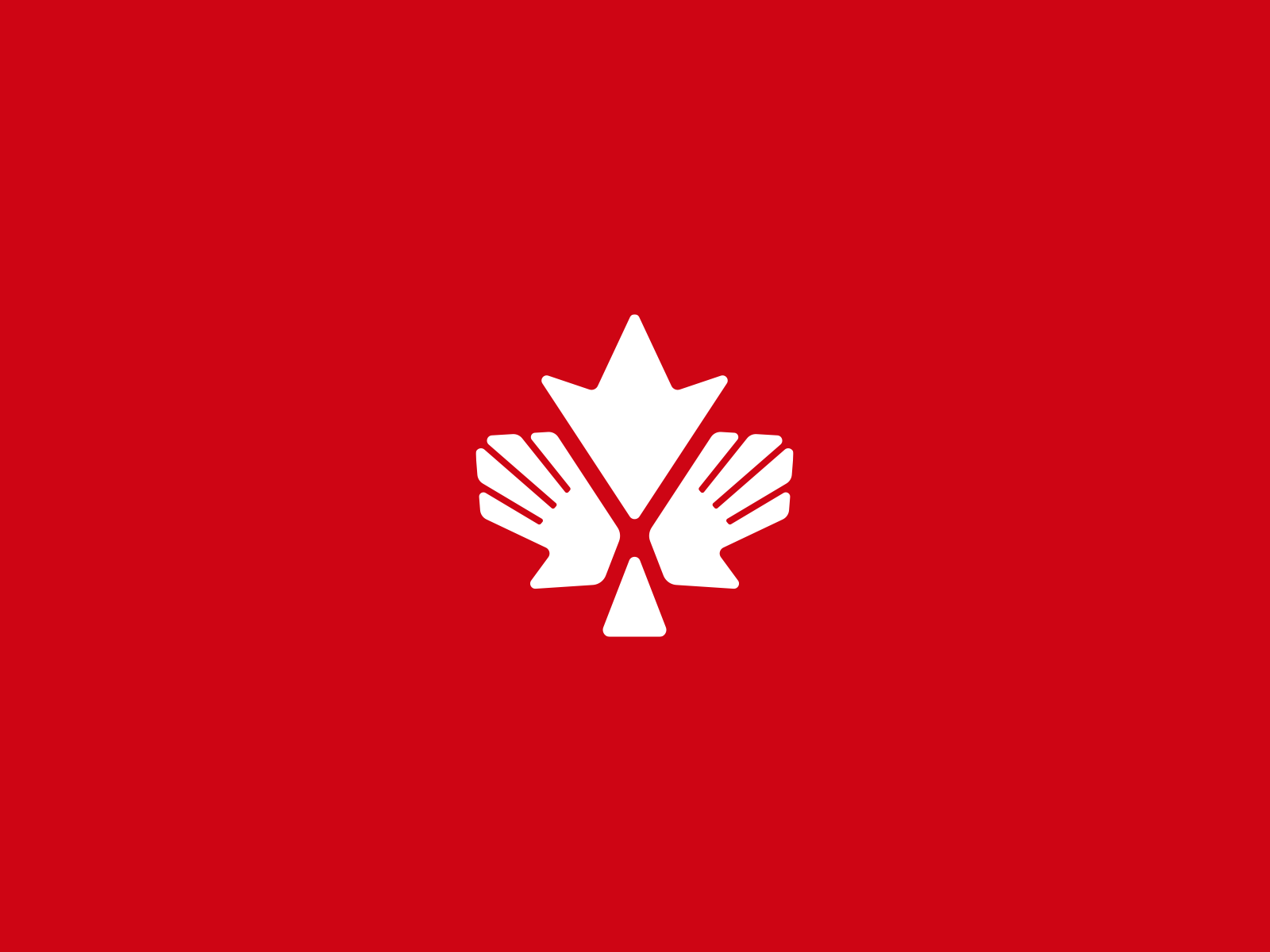 Maple leaf and hands logo brand branding charity design elegant graphic design hand hands help leaf logo logo design logo designer logodesign logodesigner logotype maple minimalistic modern support