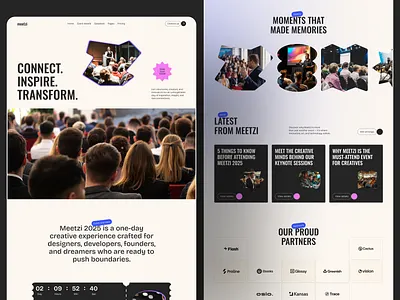 Meetzi - Event booking Website booking design event event booking website landing page meetzi online booking ui ui design user experience ux ux design web design webpage website website design