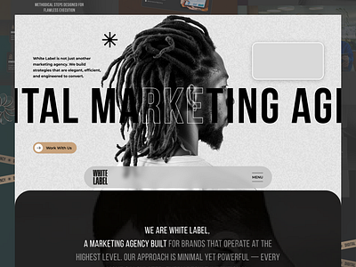 White Label – Creative Agency Website UI/UX Concept advertising design branding figma marketing ui uiux inspiration userexperiencedesign uxuidesigner