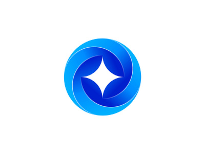 Radiant Core – Futuristic Gradient Logo ai ai logo app icon artificial intelligent brand identity branding creative crypto crypto logo gradient ai logo gradient logo logo mark logos modern rediant start symbole