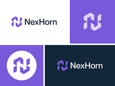 NH Real Estate logo mark absytact logo branding build logo construction logo h logo modern logo mortgage logo n logo nh logo property logo real estate logo tech logo
