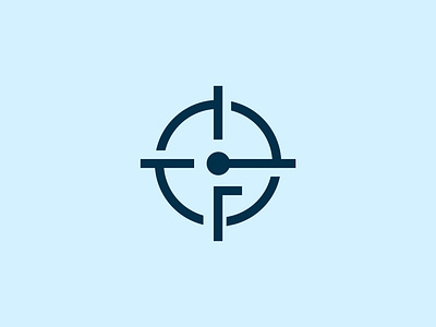 Letter F Shoot logo design - Firm logo - unused brand identity branding design f logo finance financial fintech firm logo gun point gun shooting gun shot letter f logo letter g logo logo
