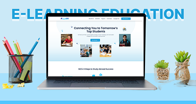 E-Learning Education Website best landing page best website branding clean design design e learning website elearning figma design landing page online learning online platform student learning student learning website trend 2025 ui design ux web design website