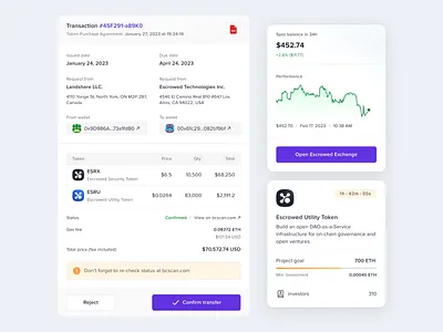 Exchange transaction & widgets components elements exchange design exchange ui figma components figma elements ui ui components ui design ui elements