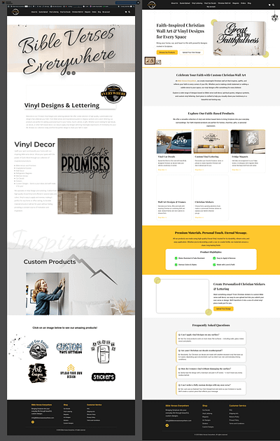 UI/UX Redesign – Bible Verses Everywhere Store​​​​​​​ bible branding conversion corporate design ecommerce futuristic graphic design modern redesign religious ui ux web design website website design wisdmlabs