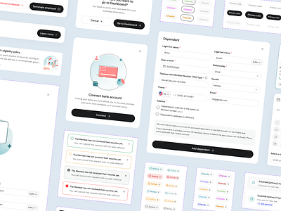Vitable Health design system app cards components design design system healthcare kit layo product tokens ui ux website