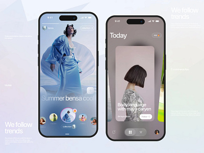 UGC Mobile Platform blog blogger communication feed influencer interface ios mobile app mobile design profile saas shorts social social network startup tiktok mobile design ugc ugc mobile app user experience user interface