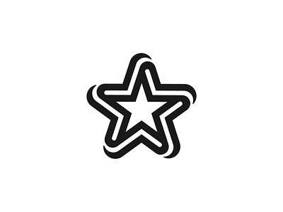 Timeless Star Logo (Unused for Sale) america black and white bold brand identity branding classic custom five flow mihai dolganiuc design modernist negative space premium strong symbol usa