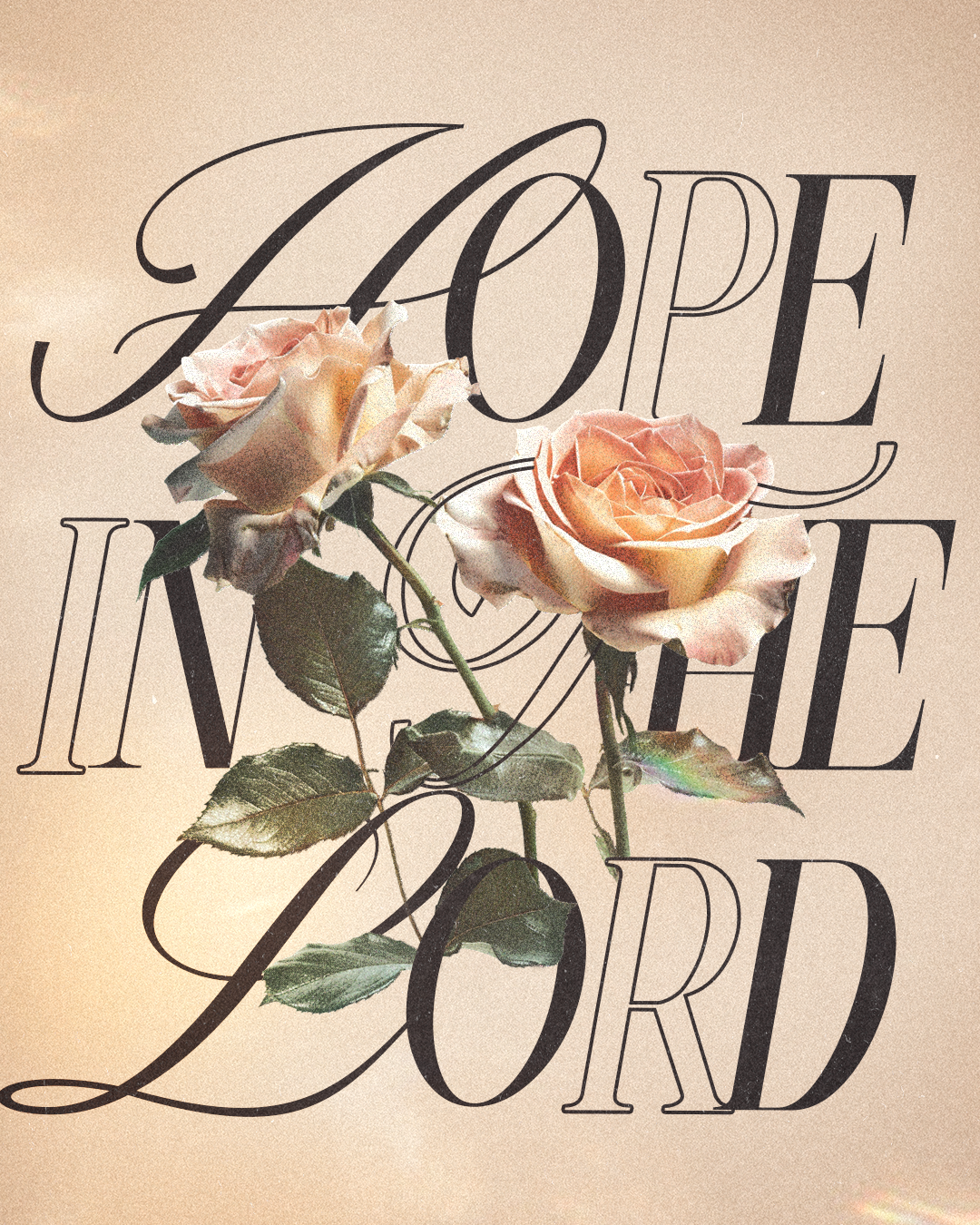 Hope in the Lord | Christian Poster christian