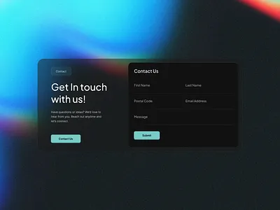 Contact Form Modal app design branding design form get in touch graphic design minimal modern trend ui ui ux web web design website