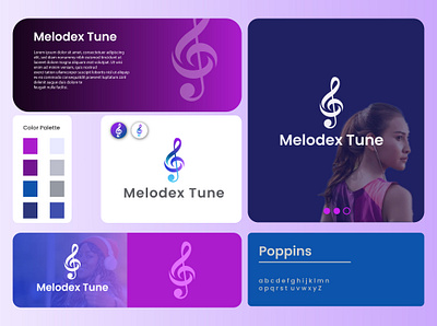Melodex Tune music logo branding design movie