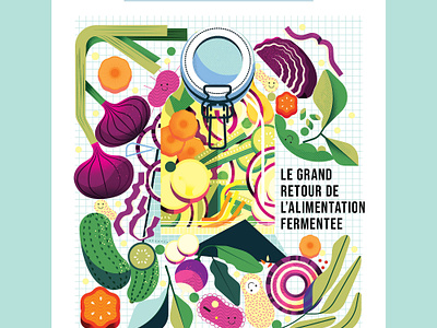 Fermentation food fermentation healthy illustration illustrator vector