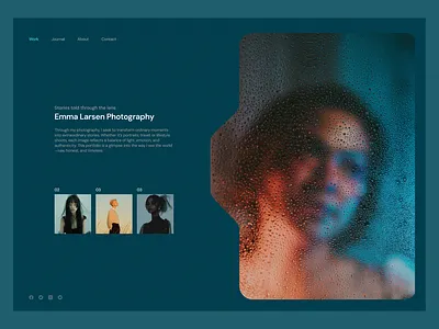 Photographer Portfolio Website design landing page portfolio ui ux website website design